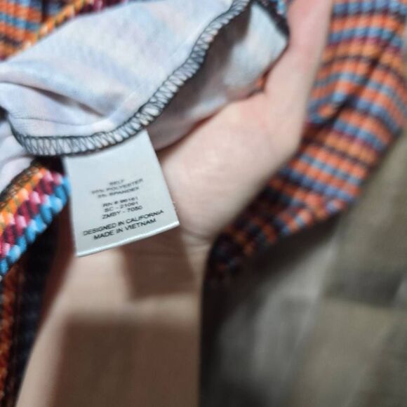 Fishbowl Tangerine Blue Houndstooth Double Button Romper Mini Dress Jumper - Picture 6 of 6